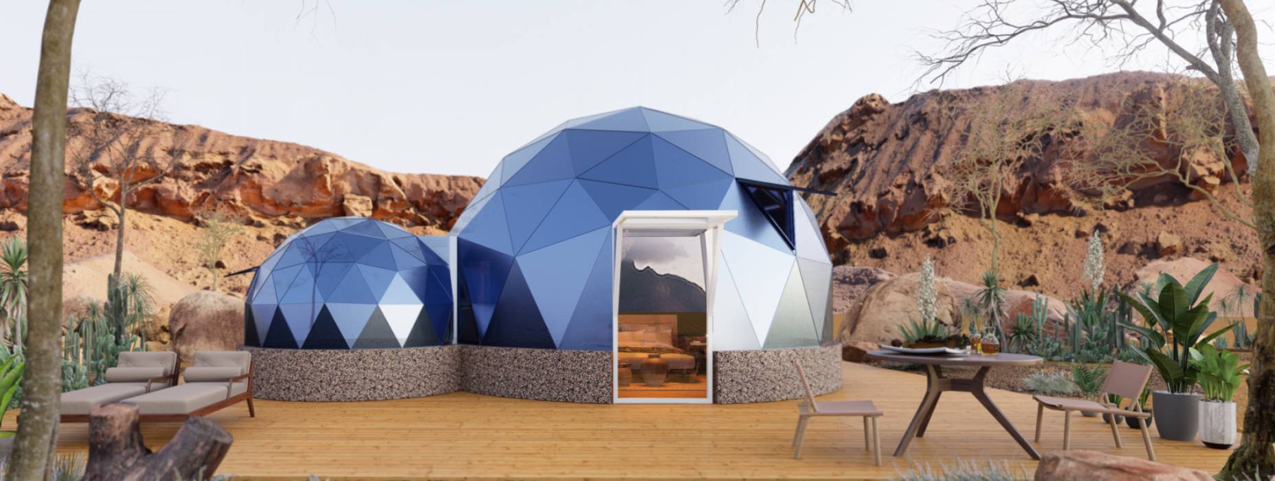 新和县球形智能光伏玻璃星空房